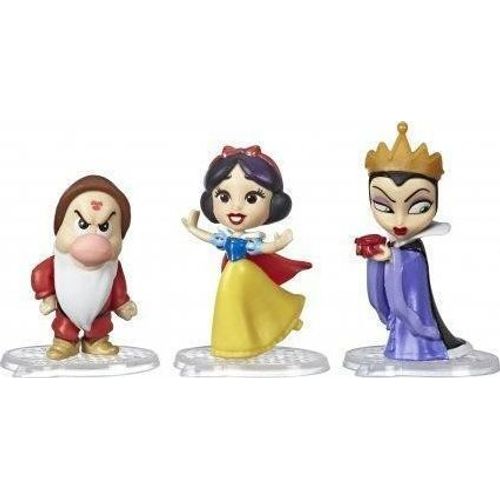 Disney Princess Poupées Comics Blanche-Neige Moments De L Histoire Du Chiffre 1 Avec La Méchante Reine Et Grincheuse 3 Figurines De Collection Et Bande Dessinée