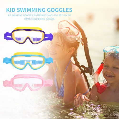Lunettes De Natation Pour Enfants, Étanche, Anti-Buée, Grand Cadre, Anneau D'étanchéité, Équipement De Plongée Pour Garçons Et Filles