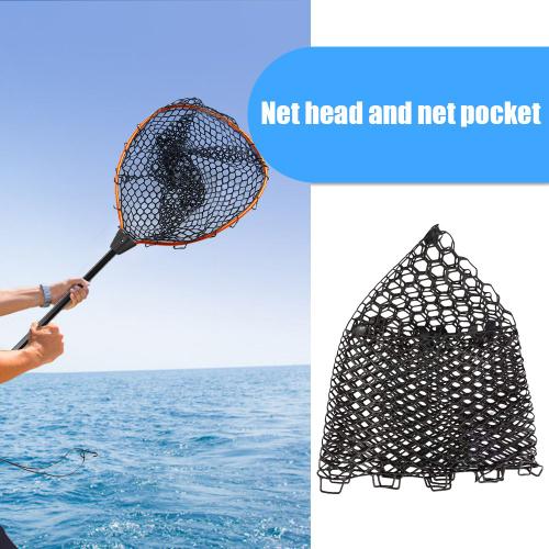 Pêche Pliable Maille Trou Résistant À L'usure Prises Libération Coulée Réseau D'atterrissage Épuisette Accessoires De Pêche