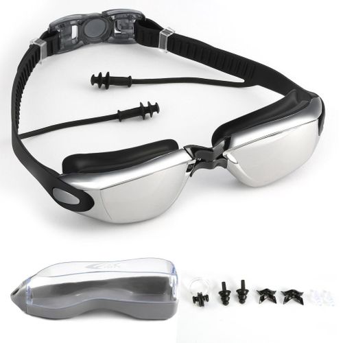 Serre-Tête Réglable, Transparent, Étanche, Lisse, Anti-Fuite, Anti-Buée, Lunettes De Natation Souples, Avec Oreillettes Gratuites, Pince-Nez