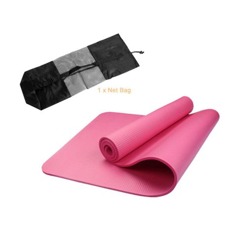 Tapis De Yoga Pliable Nbr Sans Goût, Tapis D'exercice, De Sol, Avec Sangle Et Sac En Filet, Fournitures De Gymnastique