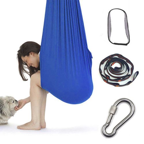 Hamac Élastique Pour Enfants, Lit-Balançoire Confortable D'intérieur Et D'extérieur, Ceinture D'entraînement De Yoga Aérien