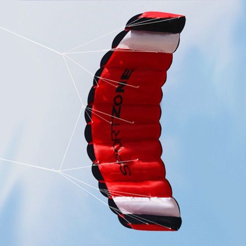 Cerf-Volant De Parachute Double Ligne De 1.8m, Jouet Amusant D'extérieur Avec Outil De Vol, Huile De Paraffine, Pour La Plage, Sport Amusant