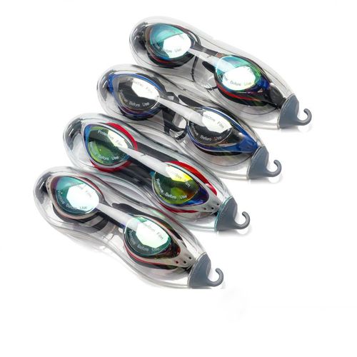 Lunettes De Natation Professionnelles En Galvanoplastie, Grande Monture, Confortables, En Silicone Hd, Étanche, Anti-Buée