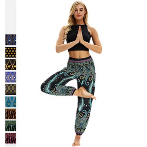 Pantalon Sarouel Imprimé Totem Unisexe, Combinaison Bouffante De Style Hip-Hop, Pantalon Décontracté, Bas Bas Élastique, Taille Gitane Boho De Yoga