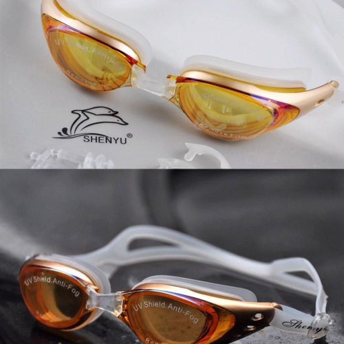 Lunettes De Natation Myopie Hommes Et Femmes Anti-Brouillard Professionnels Lunettes De Natation Silicone Adulte Piscine Étanche Nager Lunettes Ar S7r3