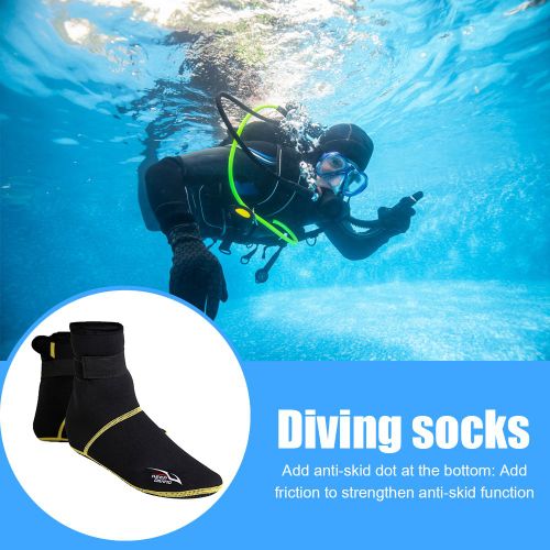 Chaussures De Plongée En Apnée En Néoprène, 1 Paire De 3mm, Chaussettes De Plongée Sous-Marine, Bottes De Plage, Combinaison Anti-Rayures, Chauffage, Équipement Antidérapant