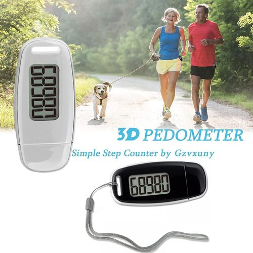 Podomètre De Poche Numérique, Mini Podomètre De Poche, Rétro-Éclairage, Capteur 3d, Outils De Compteur De Course, Compteur De Sport De Plein Air Avec Corde De Serrage Arrière