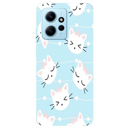 Coque Redmi Note 12 4g Chat Bleu