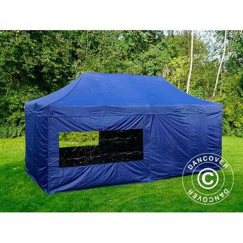 Tente pliante Chapiteau pliable Tonnelle pliante Barnum pliant FleXtents  Xtreme 50 3x6m Bleu foncé