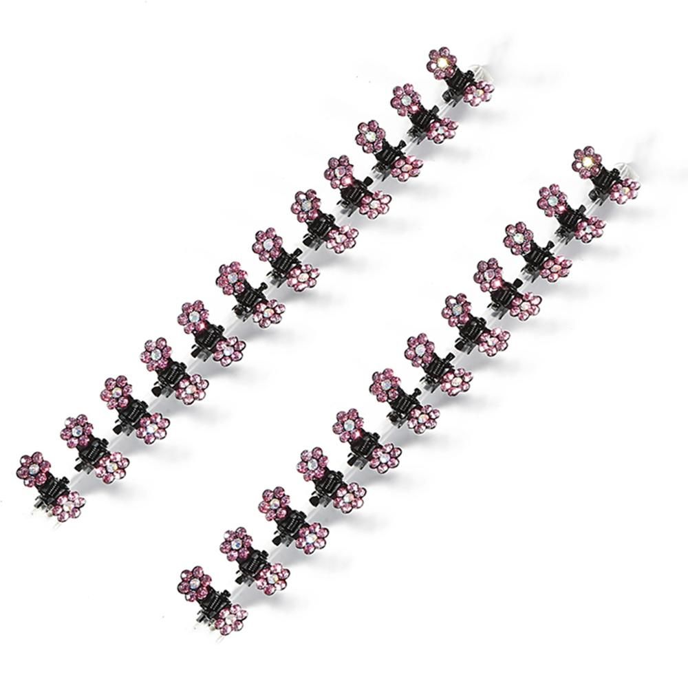 6rose - Épingles À Cheveux En Cristal Strass, 12 Pièces/Paquet, Pince À Cheveux, Accessoires Pour Enfants 