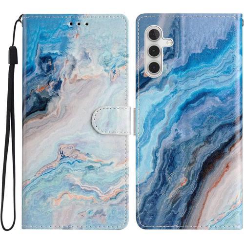 Miagon Colorée Portefeuille Coque Pour Samsung Galaxy A04s,Cuir Pu Étui Portefeuille À Rabat Housse Avec Porte Carte Fermeture Magnétique Etui De Protection