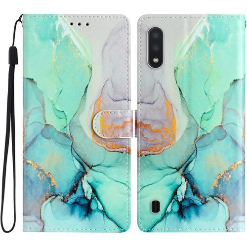 Miagon Colorée Portefeuille Coque Pour Samsung Galaxy A10,Cuir Pu Étui Portefeuille À Rabat Housse Avec Porte Carte Fermeture Magnétique Etui De Protection