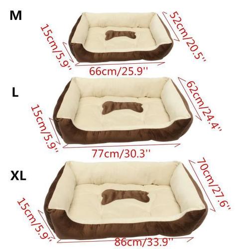 Matelas Pour Chien Coussin Panier Couchage Niche Tapis Corbeille Lit Lavable Coffee|L Fes47859