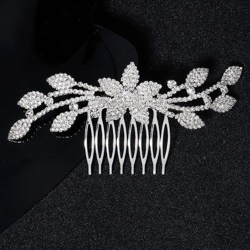 Peignes À Cheveux De Mariage, Pinces À Cheveux Pour Mariée, Femmes, Filles, Accessoires Bijoux, Couvre Chef En Strass Scintillant, Bijoux De Coiffure Peigne Cheveux Mariage Accessoire Cheveux Mariage 