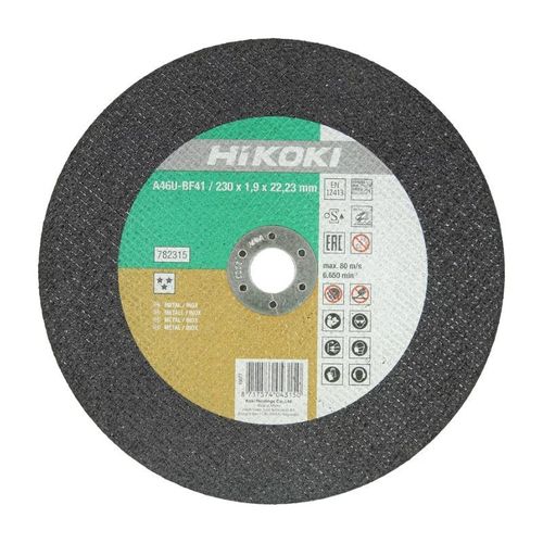 Disque à tronç. inox Proline HIKOKI Ø230 - 782315 - ép.1.9 m.déporté