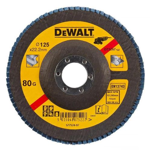 Disque à lamelles Ø125mm DEWALT DT3267-QZ type 29 - grain 80