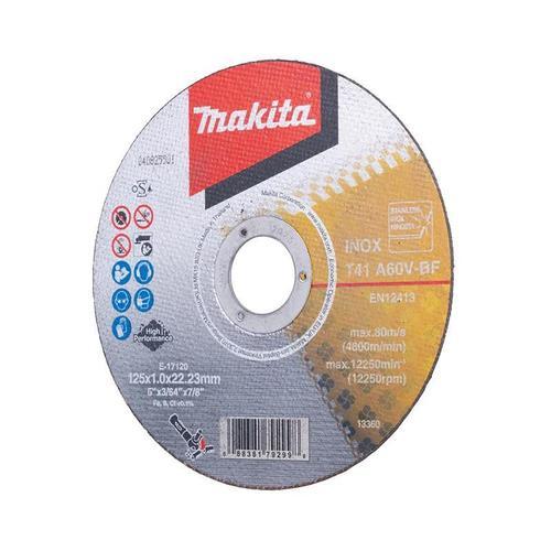 Lot de 12 disques à tronçonner métal et inox MAKITA E-17120-12 125x1MM