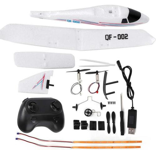 Couleur Avec Led Qf-002 Rc Avion Enfants Diy Partners Wing Avion Foetal Der Dstress- Degré Télécommande Avion 2 Ch Multi-Axis Rc Avion