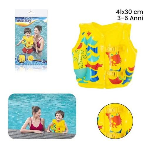 Trade Shop - Tropical Veste Flottante Natation Enfants 41x30cm Sea Beach Pool 32069