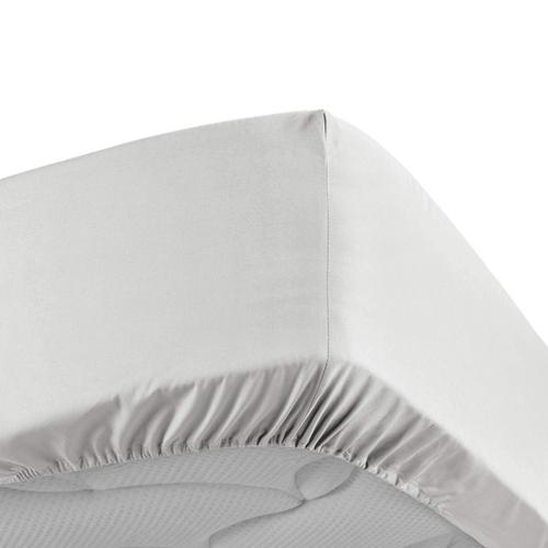 Drap Housse 160x200 Cm - Percale 100% Coton - Bonnet 30 Cm - Blanc Blanc