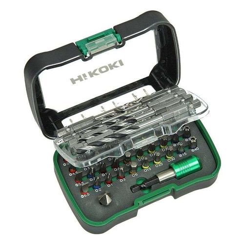 Coffret d'embouts de vissage et forets 50 pièces - HIKOKI - 750365 - + p-embout magn.- 1/4