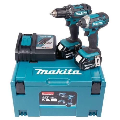 Pack 2 outils MAKITA DLX2127TJ (DDF482 + DTD152) 18 V Li-Ion (2 x 5 Ah)