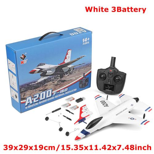 Couleur Blanc 3batterie A190 F-18 Rc Avion F/A-18c Hornet 2.4ghz Radiocommande Avion 6 Axes Drone Télécommande Avion Avion Télécommande Jouet-Générique