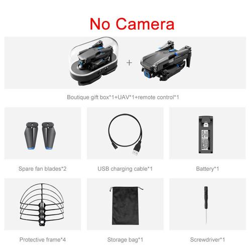 Couleur Pas De Caméra Noir Mini Drone 4k Professionnel Quadcopter Wifi Fpv Drone 6k Hd Double Caméra Drones Pliable Avion Rc Hélicoptère Drones Jouets Cadeaux-Générique