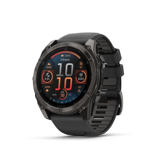 Garmin Fenix 8 Sapphire Amoled Titane 51 Mm Carbon Gray Gris