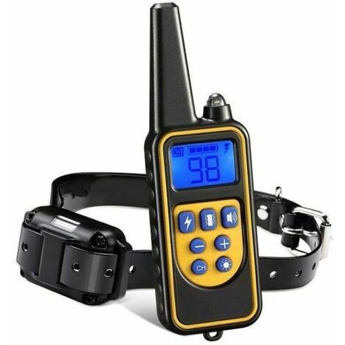Meloive Collier De Dressage Pour Chiens Rechargeable Et Ip67 Étanche Avec Distance De 800m Avec 99 Niveaux De Mode Vibration, Choc Electrique, Sonore. Zhuoxuan