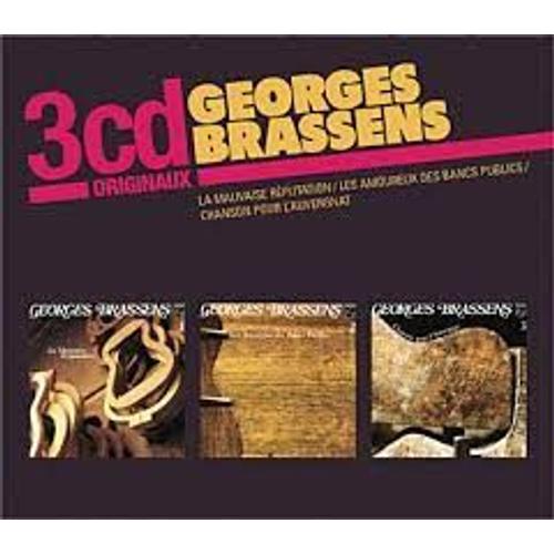 Georges Brassens - Coffret 3 Cd Originaux - Mauvaise Réputation / Amoureux Bancs Publics / Chansons Pour L'auvergnat