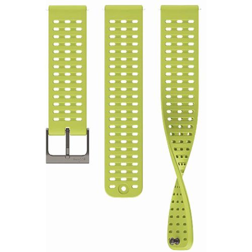 Suunto Athletic 2 - Bracelet De Montre Pour Montre Gps - 22mm - Taille Small/Medium - Citron Vert Clair - Pour Suunto 5 Peak, 9 Peak, 9 Peak Pro, Vertical