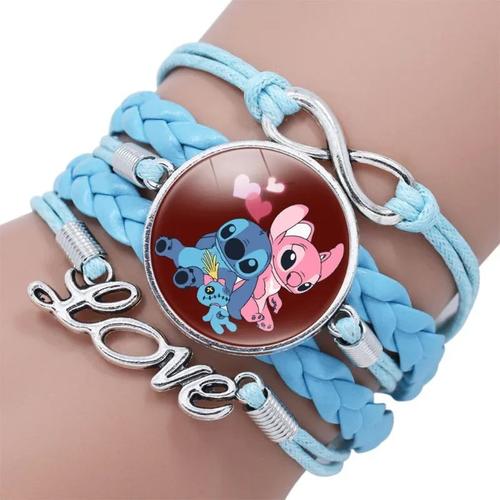 Bracelet Kawaii Lilo Et Stitch Avec Figurines, Cadeau De Noël Pour Enfant