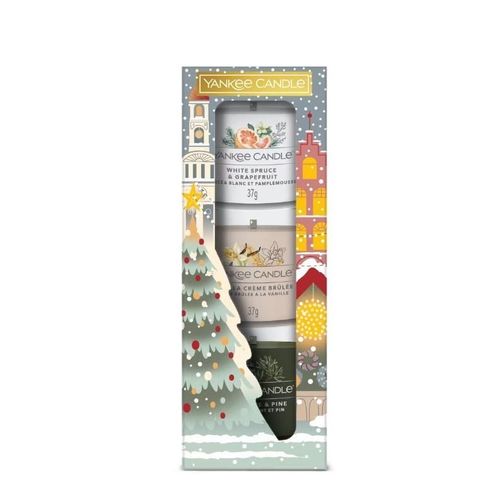Coffret cadeau avec 3 mini bougies