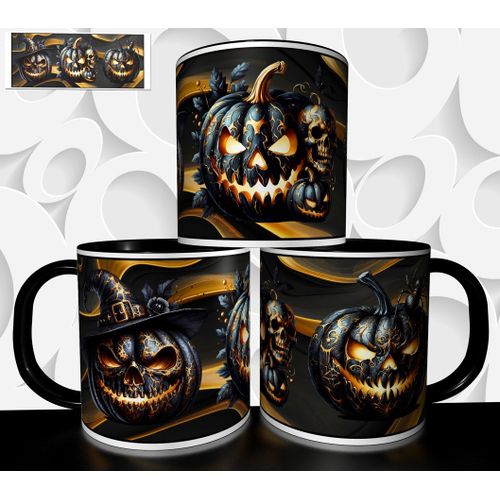 Mug Tasse À Café - Halloween Citrouille 2776