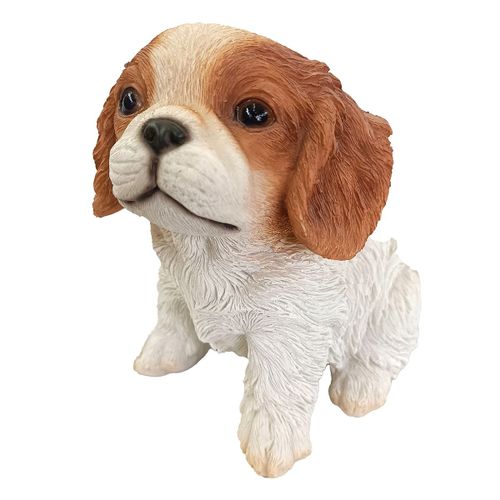 ORIGEN Home Decor Perro Animales Figura de Perro Blanco - 12x11x8cm<br /><br />