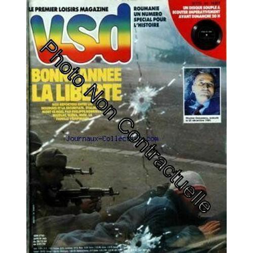 Vsd [No 643] Du 28/12/1989 - Roumanie - Bonne Annee La Liberte - Entre Les Insurges Et La Securitate - Staline Est Mort Ce Noel Par Ph. Robrieux - Nicolae - Elena - Nicu - La Famille Vampirisch