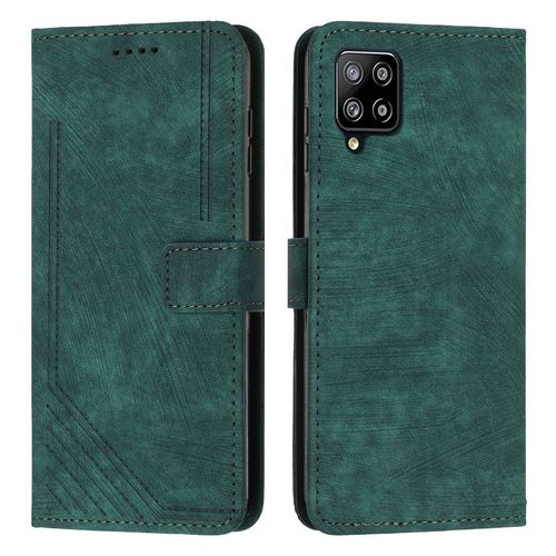 Coque Pour Samsung Galaxy A22 4g,Etui De Samsung Galaxy A22 4g Premium En Cuir Pochette Protection,Étui Pour Samsung Galaxy A22 4g Portefeuille Rabat Clapet Case,Vert