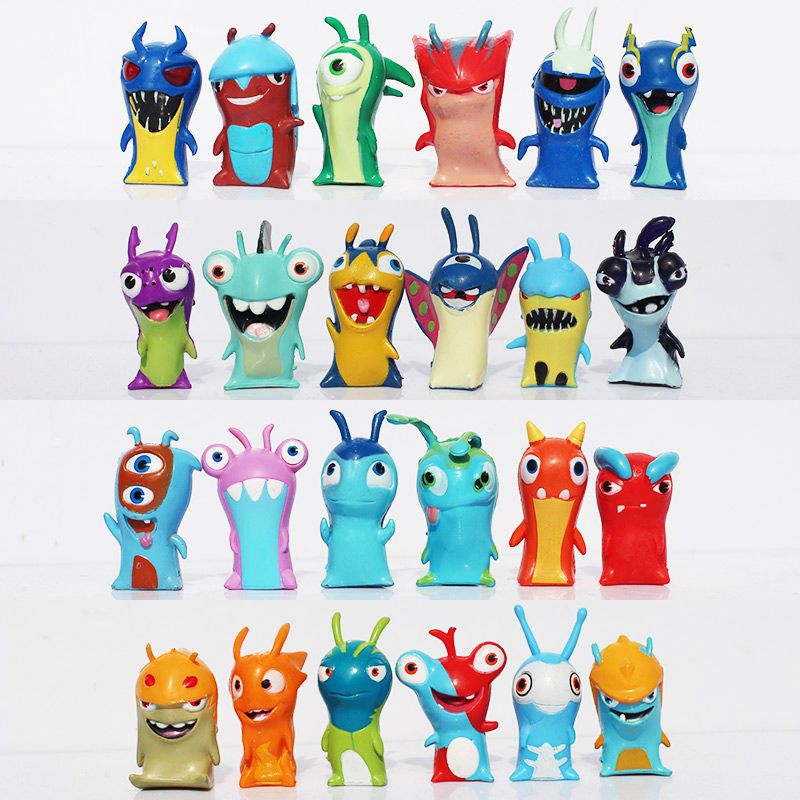 Slugterra-Figurines De Dessin Animé Mignon En Pvc Pour Enfant Jouets D'action Cadeau Ensemble De 24 Pièces