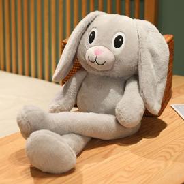 Lapin en peluche à longues oreilles Kawaii pour enfants, jouet en