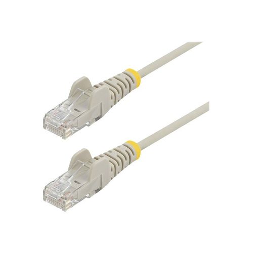 StarTech.com Câble réseau Ethernet RJ45 Cat6 sans crochet de 2 m/UTP/gris - Cordon de raccordement - RJ-45 (M) pour RJ-45 (M) - 2 m - CAT 6 - sans crochet - gris