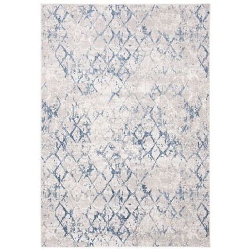 Tapis D'intérieur Treillis Moderne En Détresse Safavieh Amelia Gris - 160 X 230 Cm