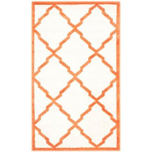 Tapis D'intérieur / Extérieur Treillis Safavieh Amherst Orange - 70 X 240 Cm