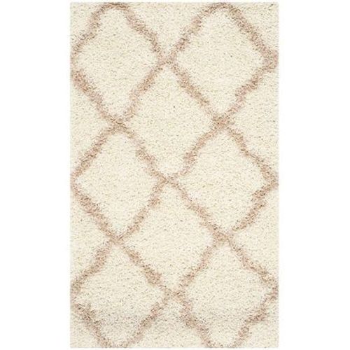 Tapis D'intérieur Hirsute Safavieh Dallas Shag Blanc - 90 X 150 Cm