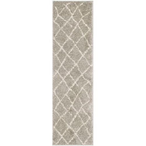 Tapis D'intérieur Shaggy Marocain Safavieh Shag Berbère Gris - 70 X 240 Cm