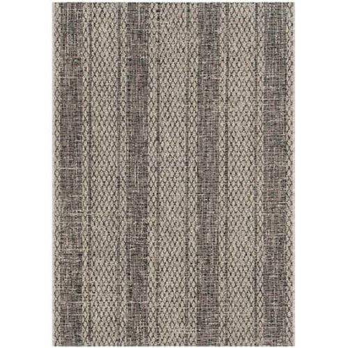Tapis D'intérieur / Extérieur Contemporain Safavieh Cour Gris - 160 X 230 Cm