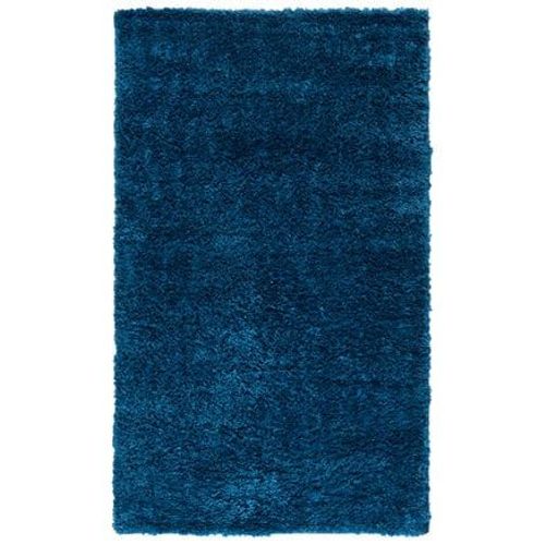 Tapis D'intérieur Hirsute Safavieh August À Poils Longs Bleu - 120 X 180 Cm