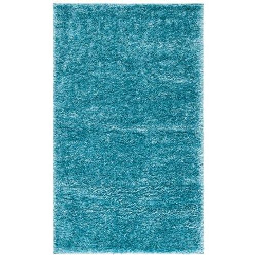 Tapis D'intérieur Hirsute Safavieh August À Poils Longs Bleu - 90 X 150 Cm