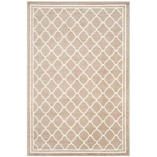 Tapis D'intérieur / Extérieur Treillis Marocain Safavieh Amherst Beige - 70 X 240 Cm
